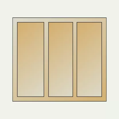 3 Horizontal Panel